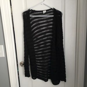 Black cardigan
